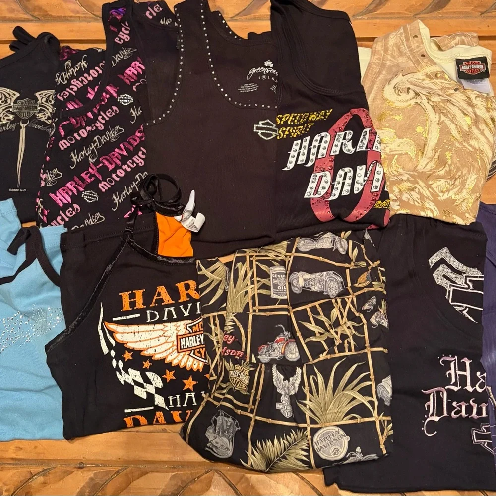 Harley-Davidson women Black Graphic Tee - Picture 1 of 6